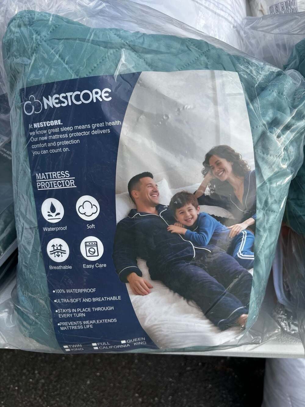 Nestcore Waterproof Quilted Mattress Protector